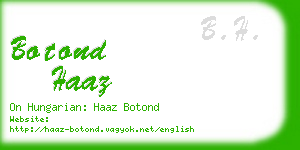 botond haaz business card